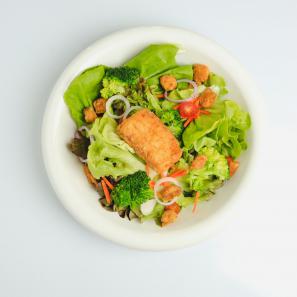 Fried Tilapia Fish Salad